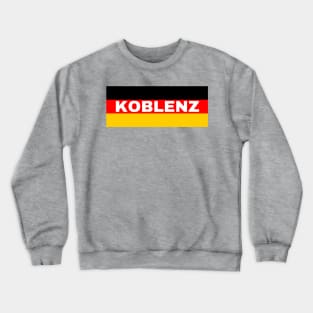 Koblenz City in German Flag Crewneck Sweatshirt